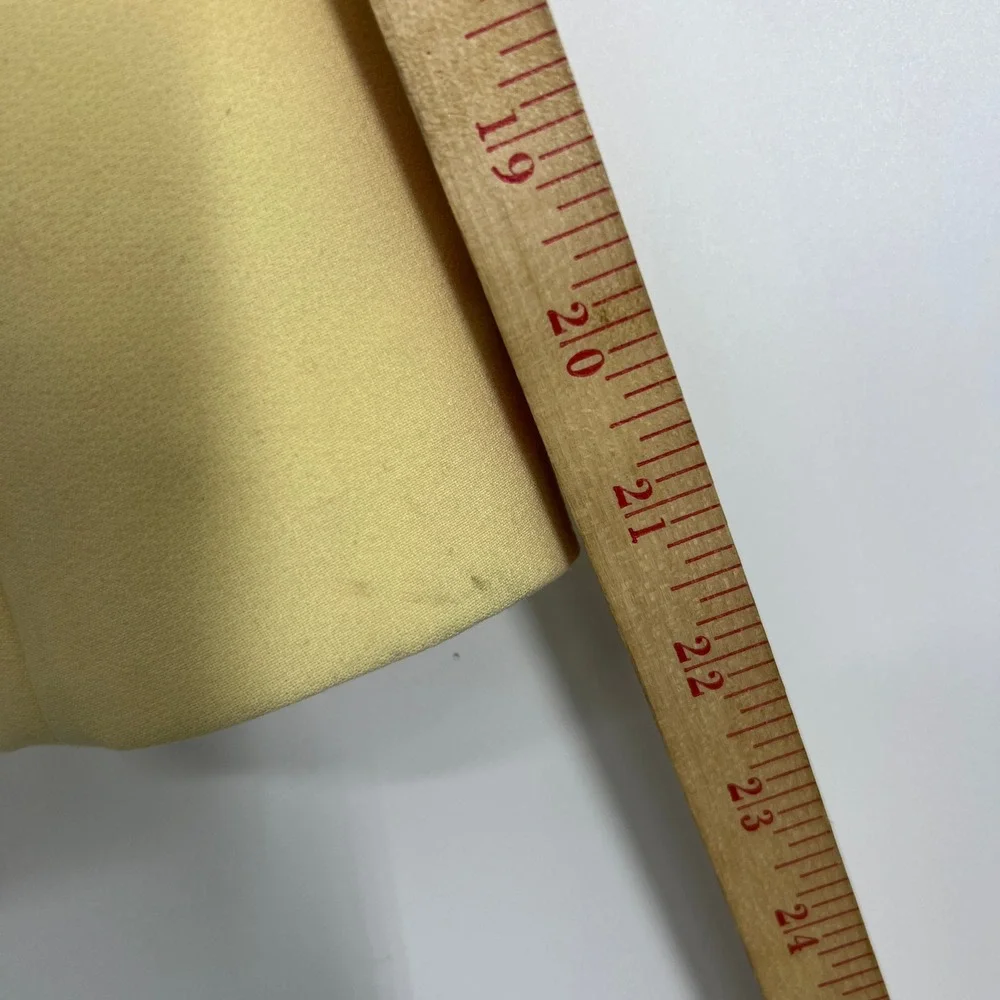 White House Black Market Yellow Double Breasted Blazer Gold Buttons 00P - Picture 10 of 10